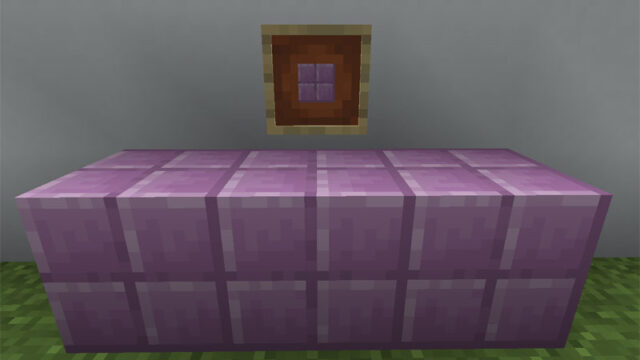マイクラ Je プルプァブロックの入手方法と２つの使い道を解説 あかまつんのマインクラフト あかまつんのマインクラフト