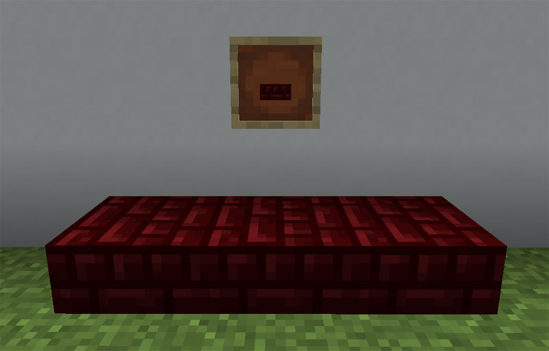 【マイクラ(JE)】赤いネザーレンガのハーフブロックの入手方法と使い道を解説（あかまつんのマインクラフト）