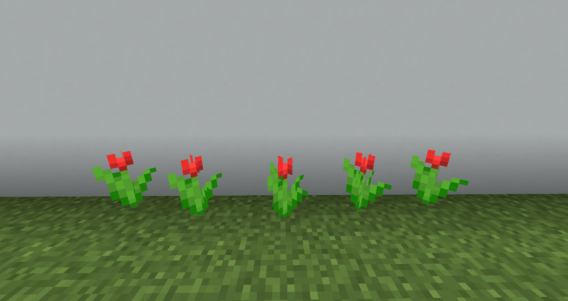 マイクラ Je 赤色のチューリップの入手方法と２つの使い道を解説 あかまつんのマインクラフト あかまつんのマインクラフト