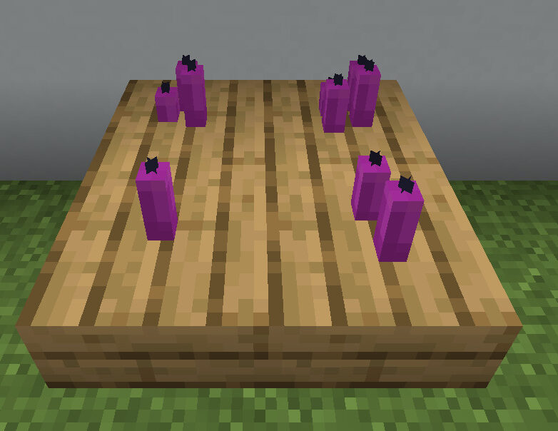 マイクラ Je 赤紫色のろうそくの入手方法と使い道を解説 あかまつんのマインクラフト あかまつんのマインクラフト