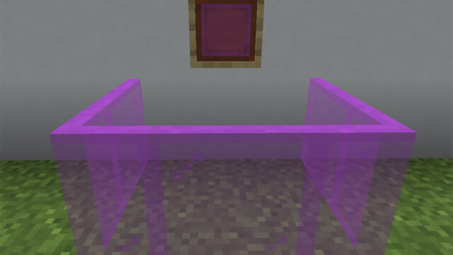 【マイクラ(JE)】赤紫色の色付きガラス板の入手方法と使い道を解説（あかまつんのマインクラフト）