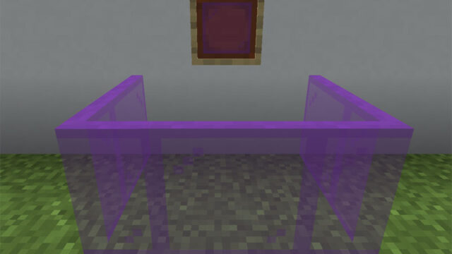 【マイクラ(JE)】紫色の色付きガラス板の入手方法と使い道を解説（あかまつんのマインクラフト）