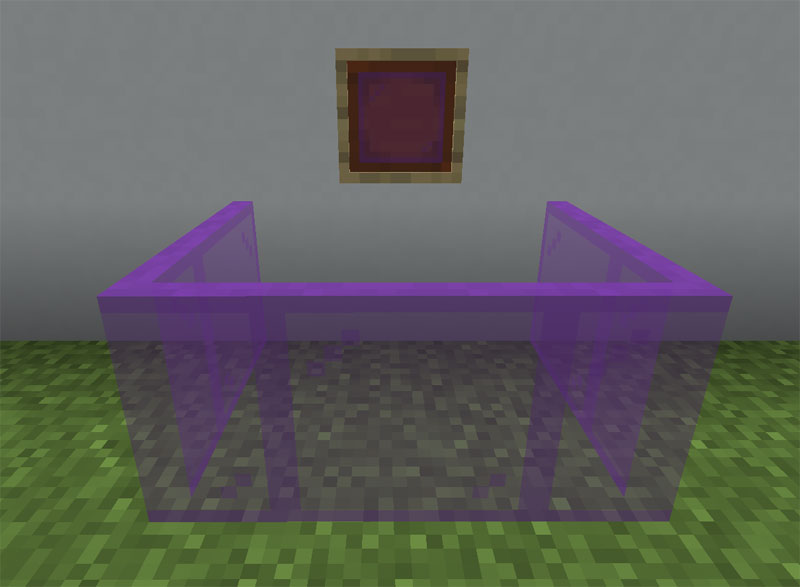 【マイクラ(JE)】紫色の色付きガラス板の入手方法と使い道を解説（あかまつんのマインクラフト）