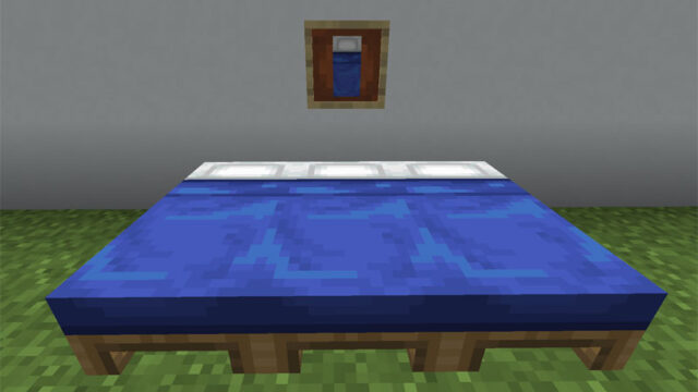 マイクラ Je 青色のベットの入手方法と３つの使い道を解説 あかまつんのマインクラフト あかまつんのマインクラフト