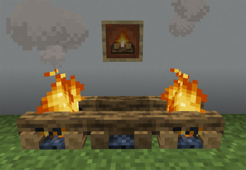 マイクラ Je 焚き火の入手方法と４つの使い道を解説 あかまつんのマインクラフト あかまつんのマインクラフト