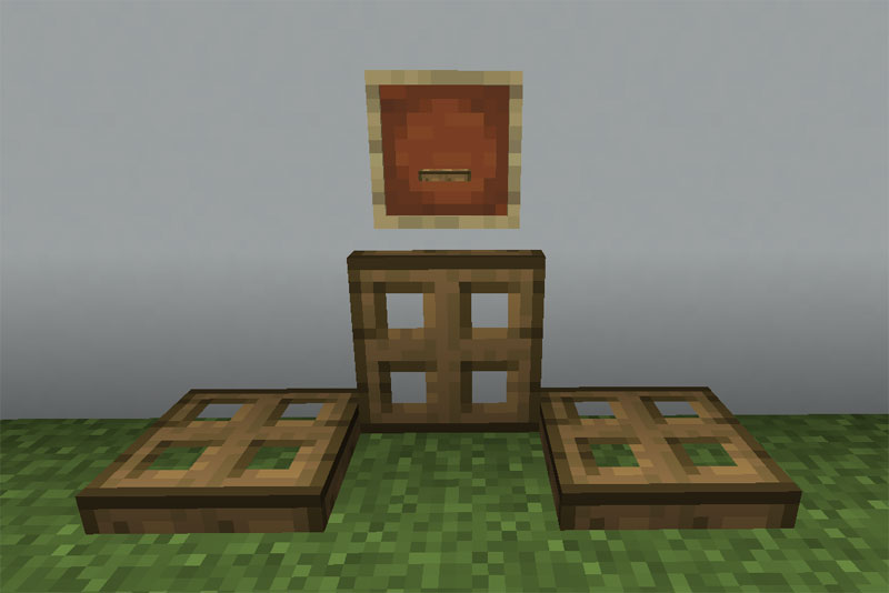 マイクラ Je オークのトラップドアの入手方法と使い道を解説 あかまつんのマインクラフト あかまつんのマインクラフト